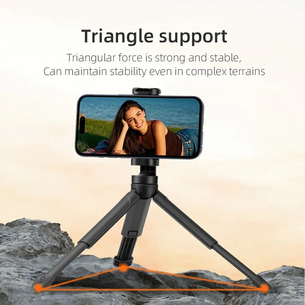 BRDRC Adjustable Phone Tripod Stand with 1 / 4 Scree, Cold Shoe Mount for Photography / Live Streaming - 6