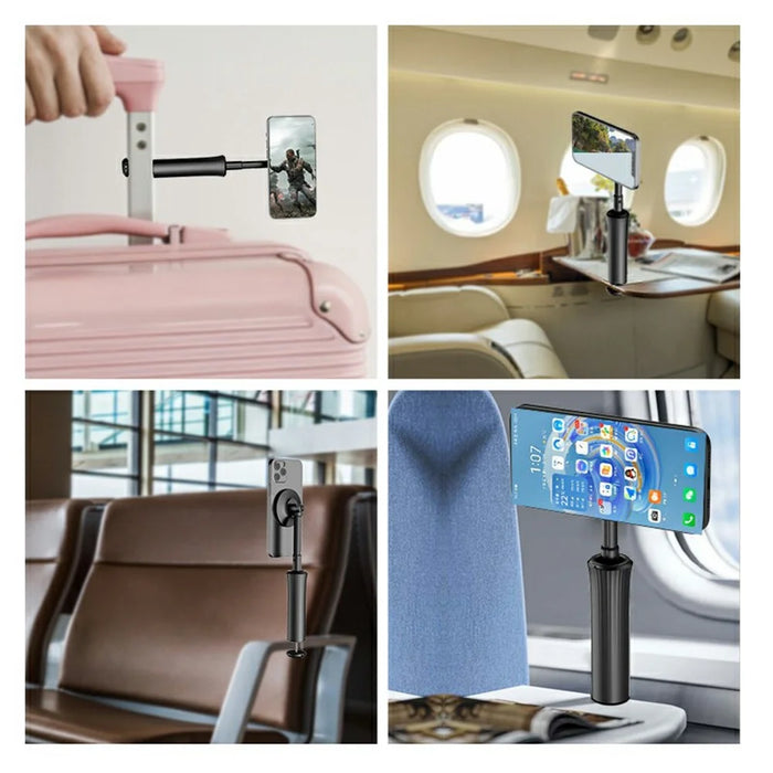 A004 Travel Magnetic Phone Stand with Tripod 360-Degree Rotation Lightweight Portable Phone Holder - 5