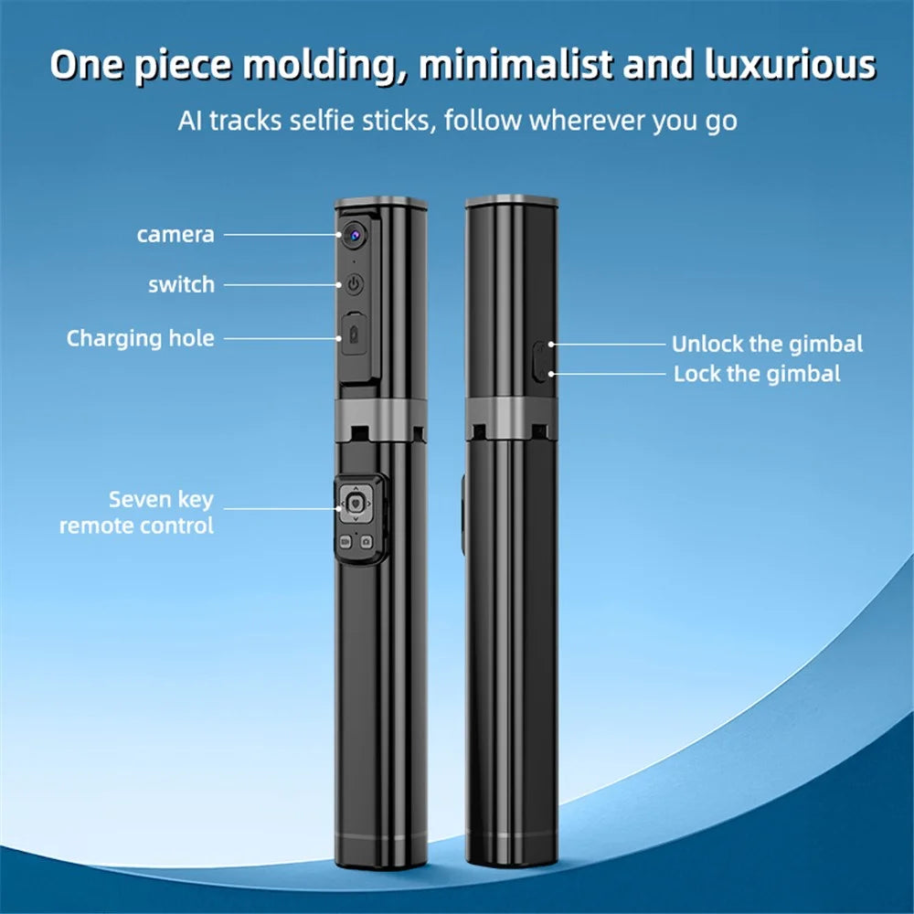 CL18 1.5m AI Tracking Selfie Stick Face Follow Smart Four-Legged Floor Stand for Video Recording Live Streaming - 5