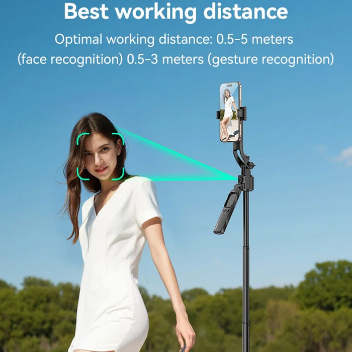 YESIDO SF23 AI Face Tracking Tripod for 360 Degree Panoramic Shooting Bluetooth-Compatible Selfie Stick - 4