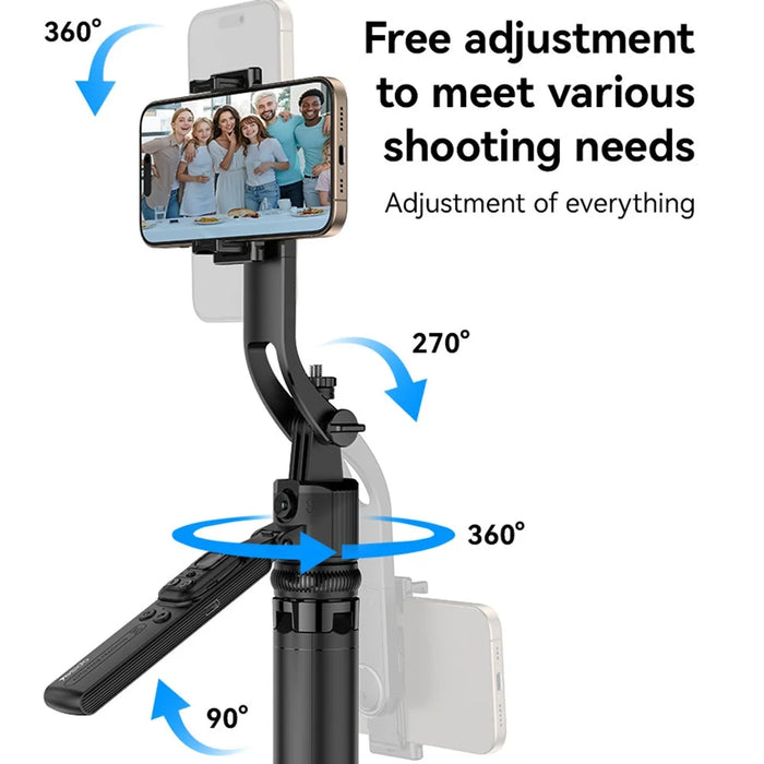 YESIDO SF23 AI Face Tracking Tripod for 360 Degree Panoramic Shooting Bluetooth-Compatible Selfie Stick - 5