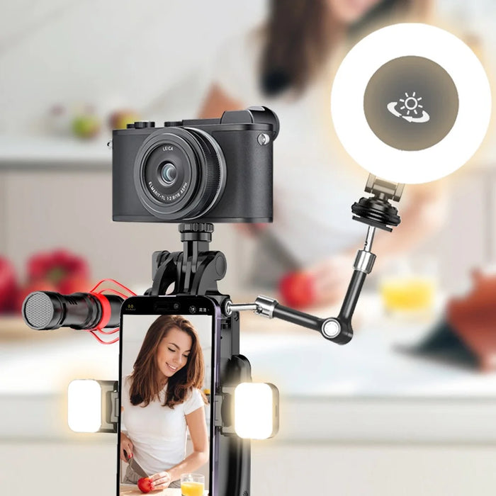 CYKE C07 2.01m Tripod Stand for Phone Filming Floor Standing Outdoor Live Streaming Support - 6