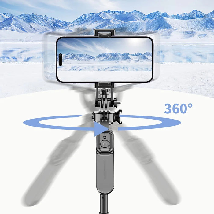 CYKE C08 Tripod Stand Floor Standing for Smartphones Live Streaming Support 360 Dgree Rotation Adjustable Height - 3
