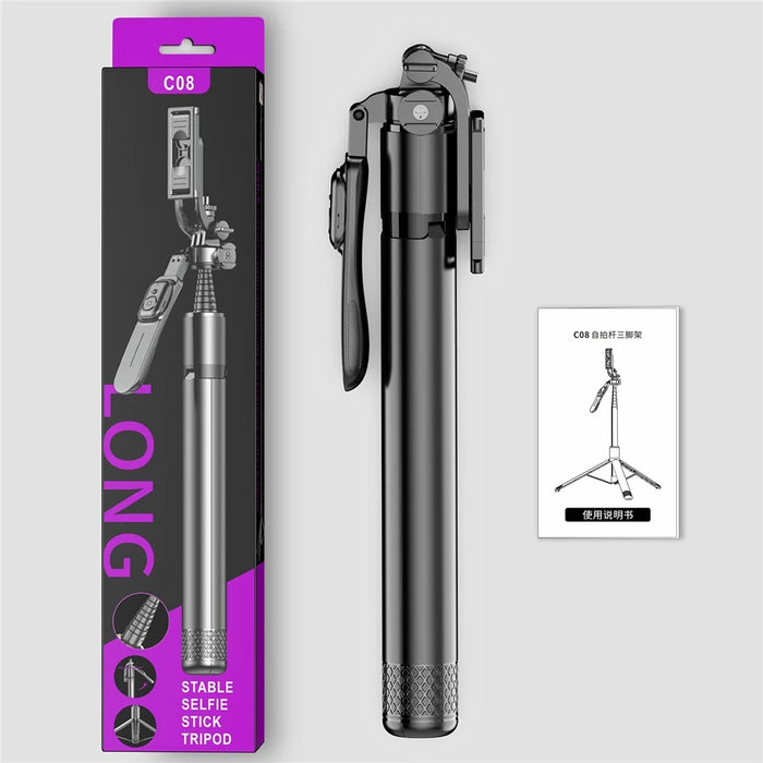 CYKE C08 Tripod Stand Floor Standing for Smartphones Live Streaming Support 360 Dgree Rotation Adjustable Height - 7