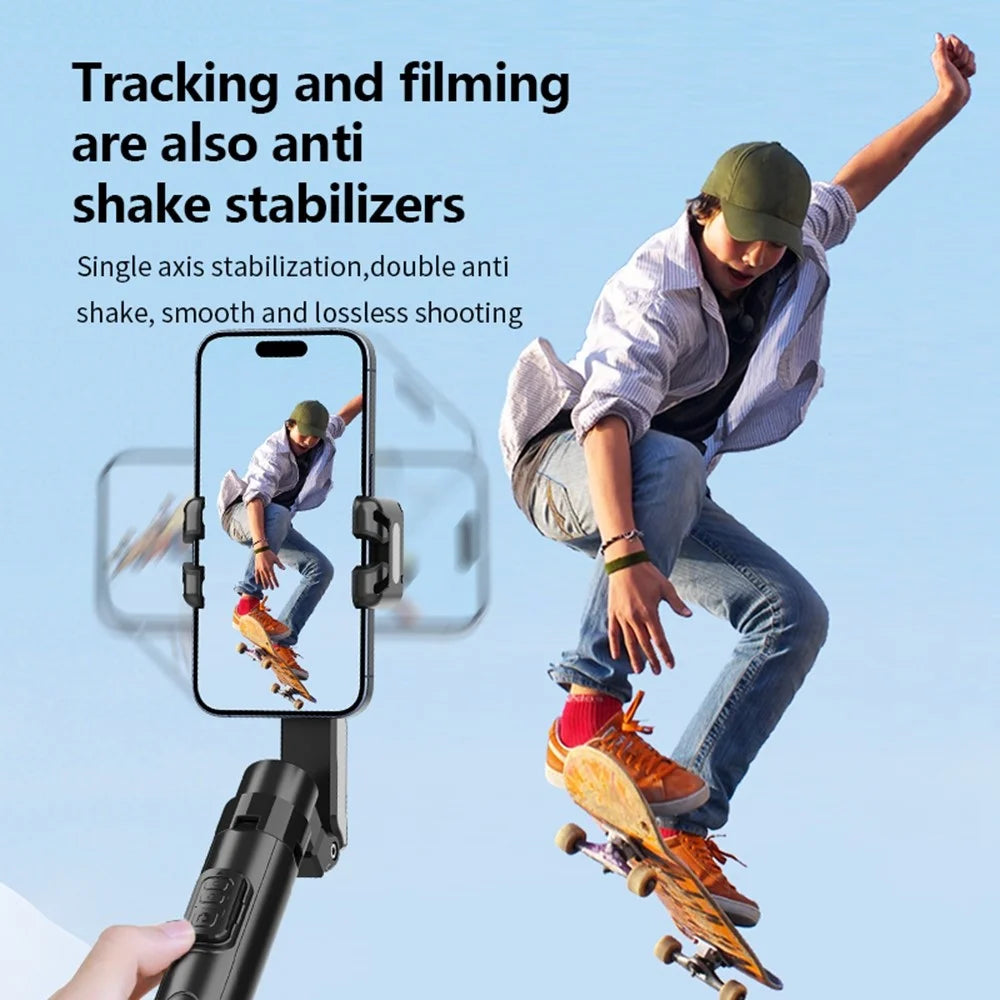 C16 AI Auto Tracking Selfie Stick Phone Bluetooth-Compatible Remote Control Shooting Stand with 2 Fill Lights - 4