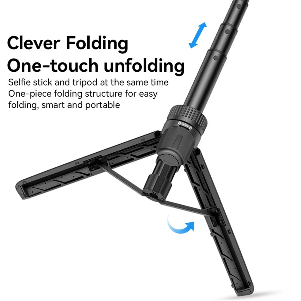 YESIDO SF26 5 Sections Extendable Ball Head Gimbal Folding Tripod Stand with Cold Shoe Mount - 4