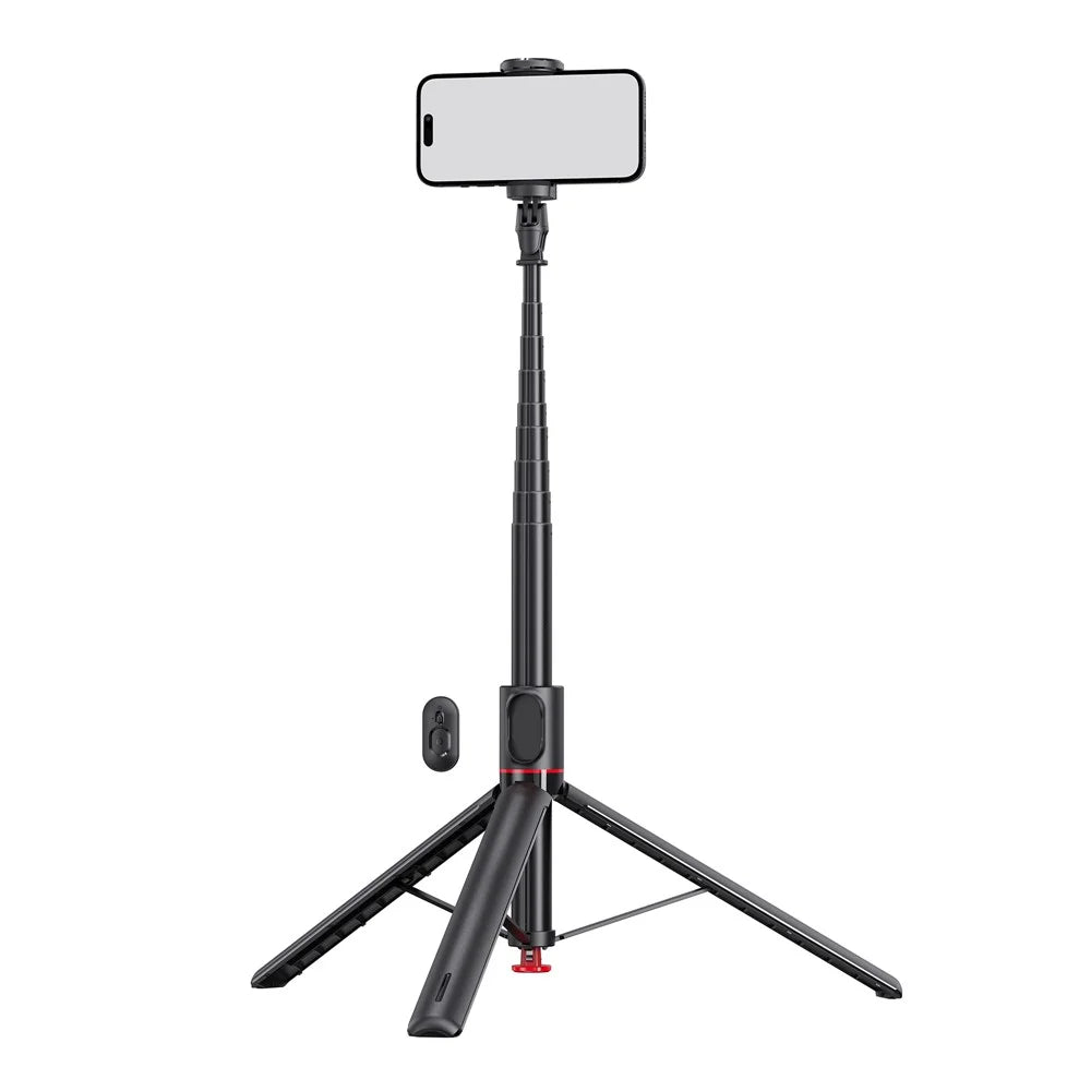 TT01 1.77m Selfie Stick Tripod Auto Pop-Open Stand with Bluetooth-Compatible Magnetic Remote Control - 1
