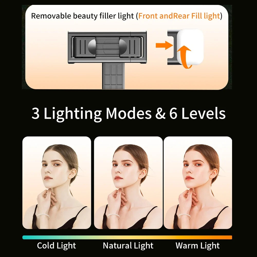 Q20 Aluminum Alloy Mini Bluetooth-Compatible Selfie Stick Tripod Stand with Wireless Remote - 7