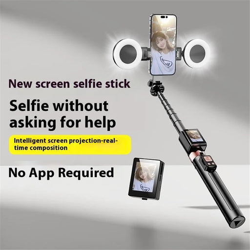 XIAOMIYOUPIN FUNSNAP CL07 Real Time Projection Screen Selfie Stick 1.7m Extendable Tripod with Remote - 2