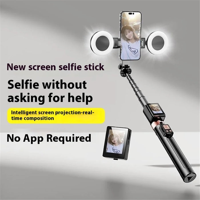 XIAOMIYOUPIN FUNSNAP CL07 Real Time Projection Screen Selfie Stick 1.7m Extendable Tripod with Remote - 2