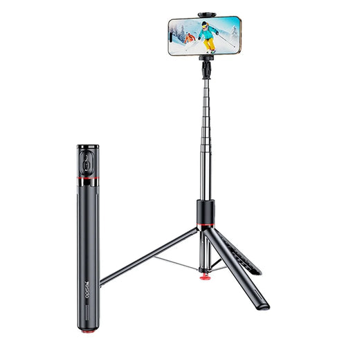 YESIDO SF30 Pop Up Tripod 1.7m Extendable Bluetooth-Compatible Selfie Stick with Remote Control - 1