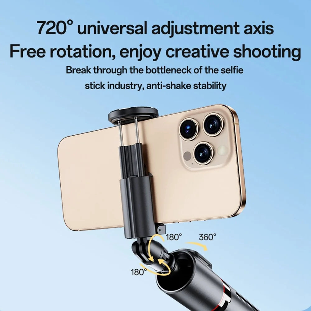 YESIDO SF30 Pop Up Tripod 1.7m Extendable Bluetooth-Compatible Selfie Stick with Remote Control - 5