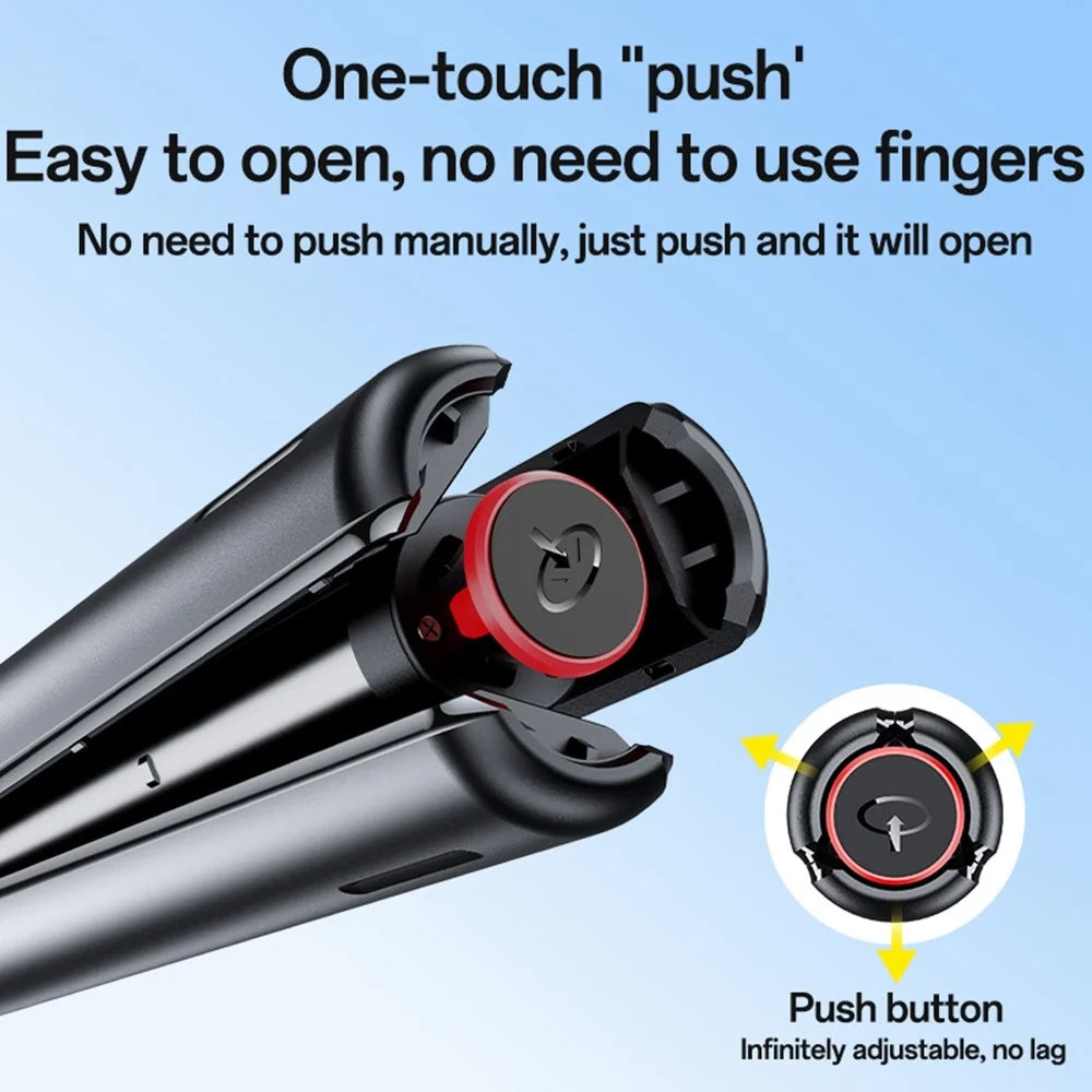YESIDO SF30 Pop Up Tripod 1.7m Extendable Bluetooth-Compatible Selfie Stick with Remote Control - 6