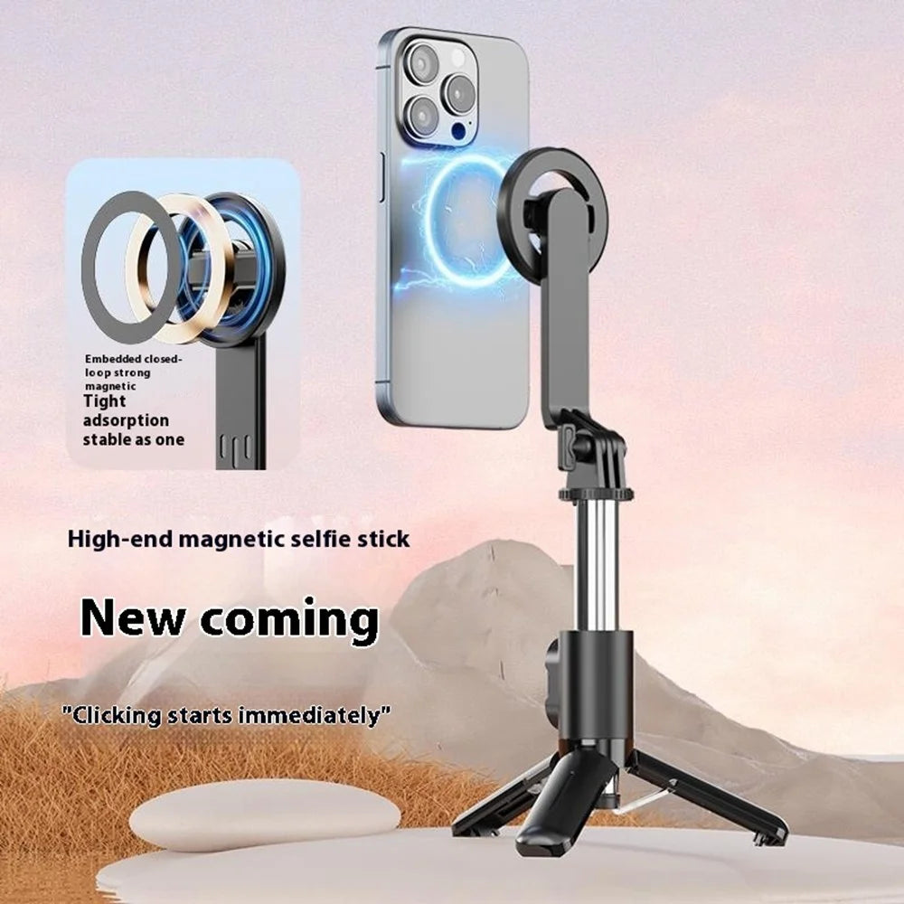 P08Y Pro Portable Travel Selfie Stick Tripod Mini Phone Stand with Remote Control - Black - 3