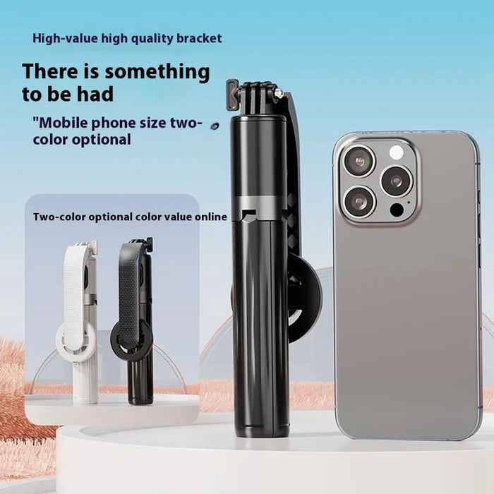P07MAX Magnetic Phone Selfie Stick Bluetooth-Compatible Remote Control Extendable Four-Legged Bracket with 1 Fill Light - Black - 4
