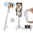 JMARY MT-18 Mini Phone Selfie Stick Tripod Extendable Phone Stand with Wireless Control for Live Streaming - White - 1
