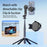 P135 Handheld Phone Selfie Stick Anti-Shake Magnetic Extendable Four-Legged Bracket for Photography / Vlogging - Black - 4