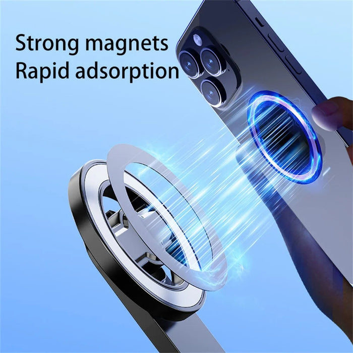 P135 Handheld Phone Selfie Stick Anti-Shake Magnetic Extendable Four-Legged Bracket for Photography / Vlogging - Black - 7