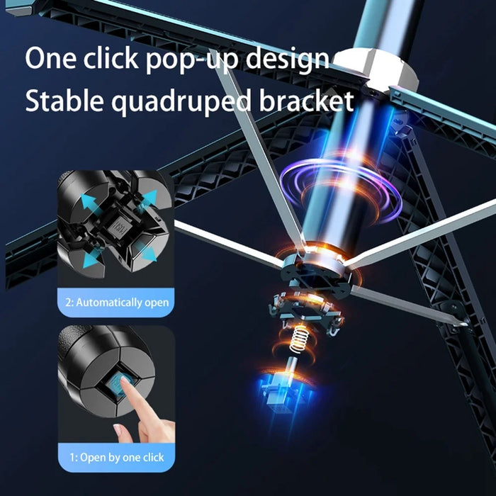 Q515TK Phone Holder Selfie Stick Stand AI Face Tracking Gimbal Stabilizer for Live Streaming Vlogging - 6