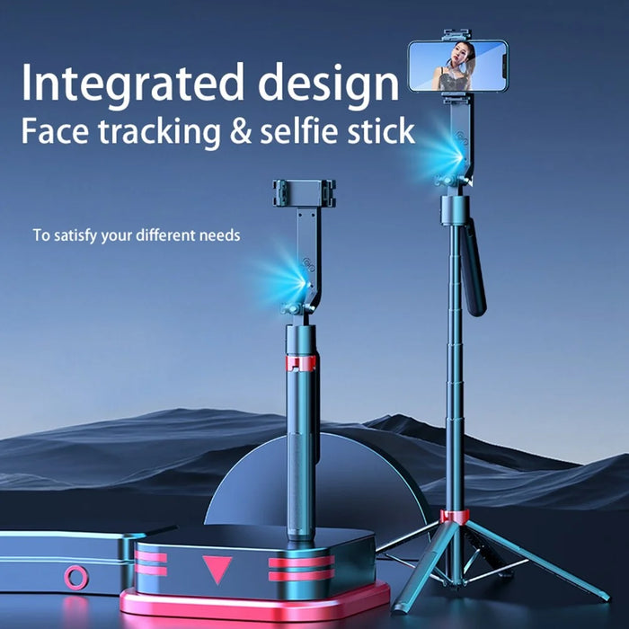 Q185 AI Selfie Stick Handheld Gimbal Stabilizer Smart Auto-Tracking Phone Live Streaming Stand - 4