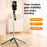 P18 Portable Photography Live Streaming Selfie Stick Anti-Shake Gimbal 4-Leg Bracket with 10 Inch Ring Light - Black - 3