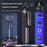 P18 Portable Photography Live Streaming Selfie Stick Anti-Shake Gimbal 4-Leg Bracket with 10 Inch Ring Light - Black - 7