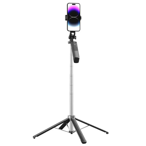 P18 Portable Travel Photography Live Streaming Selfie Stick Anti-Shake Gimbal 4-Leg Bracket - Black - 1