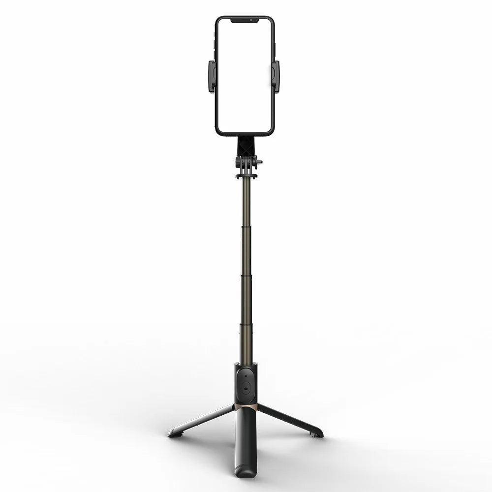 Q08 450mAh Anti-Shake 360-Degree Gimbal Tripod Bluetooth-compatible Selfie Stick Aluminum Alloy Pole - Black - 3