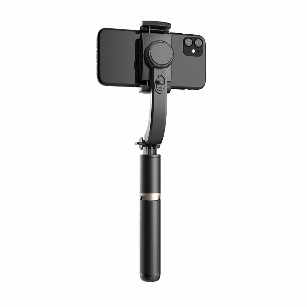 Q08 450mAh Anti-Shake 360-Degree Gimbal Tripod Bluetooth-compatible Selfie Stick Aluminum Alloy Pole - Black - 4