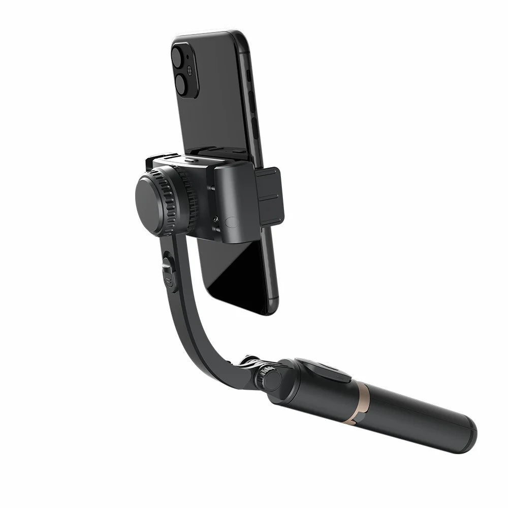 Q08 450mAh Anti-Shake 360-Degree Gimbal Tripod Bluetooth-compatible Selfie Stick Aluminum Alloy Pole - Black - 7