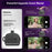 P25T Portable Selfie Stick Adjustable Zoom Bluetooth-Compatible Remote Control Extendable Bracket with 2 Square Lights - Black - 4
