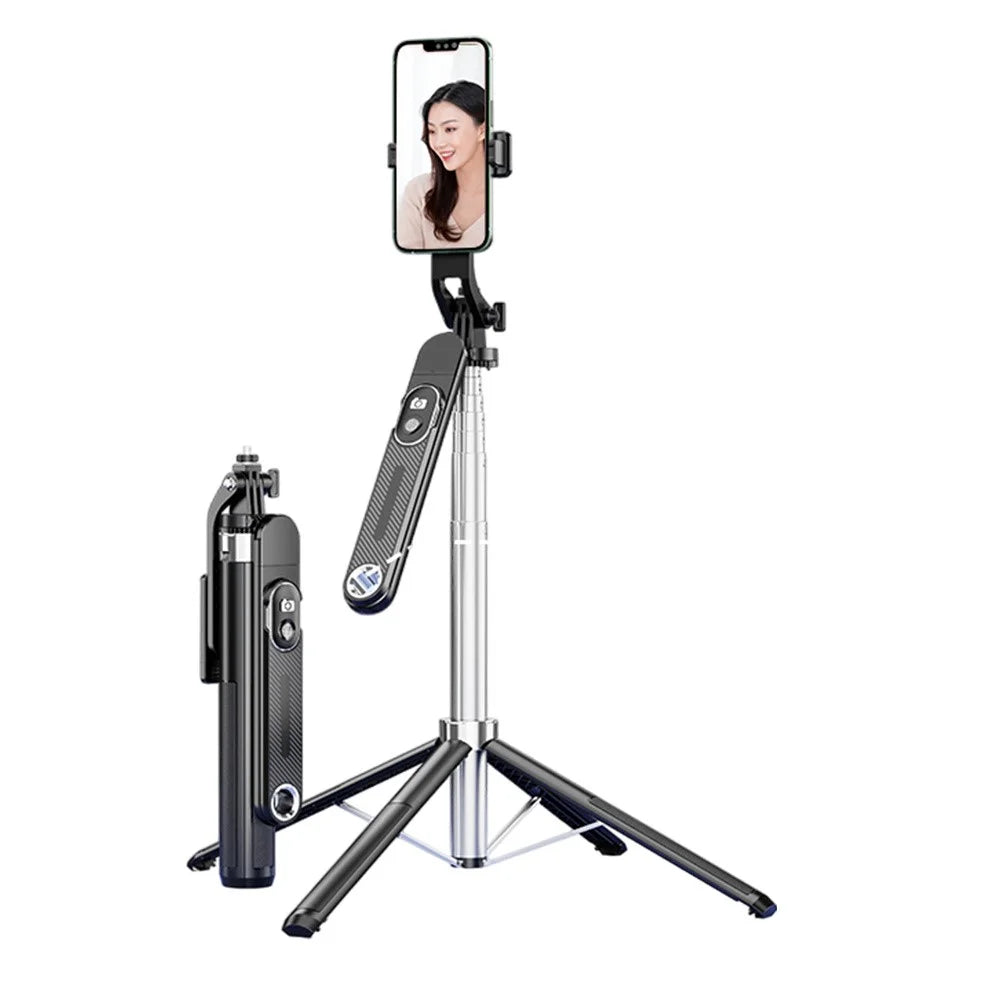 P510 Extendable Selfie Stick Phone Stand 1.8m Live Streaming Photography Four-Leg Bracket with Remote Shutter - 1