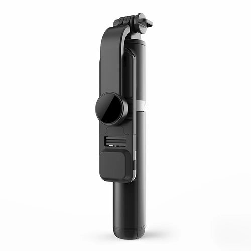 Q02s 1045mm Rod LED Light Bluetooth-compatible Tripod Selfie Stick - Black - 1