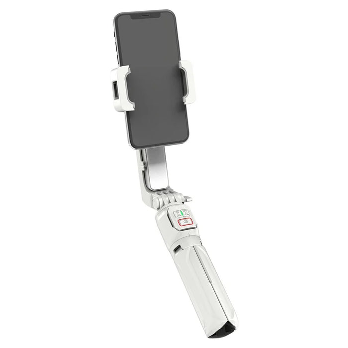 A10 Adjustable Axis Multifunction Stabilizer for Smartphone / Camera Extendable Bluetooth-compatible Stick with Fill Light (No APP) - White - 1