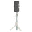 A10 Adjustable Axis Multifunction Stabilizer for Smartphone / Camera Extendable Bluetooth-compatible Stick with Fill Light (No APP) - White - 3