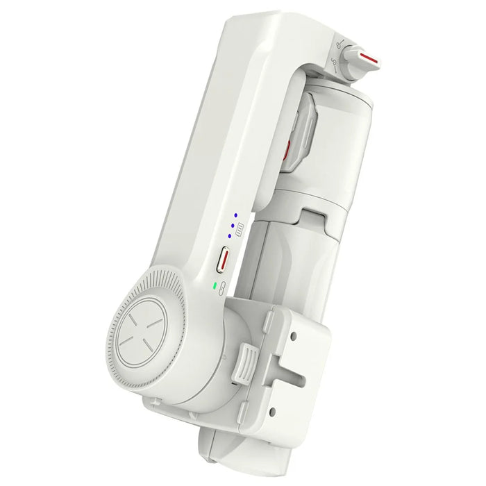 A10 Adjustable Axis Multifunction Stabilizer for Smartphone / Camera Extendable Bluetooth-compatible Stick with Fill Light (No APP) - White - 4