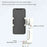 A10 Adjustable Axis Multifunction Stabilizer for Smartphone / Camera Extendable Bluetooth-compatible Stick with Fill Light (No APP) - White - 5