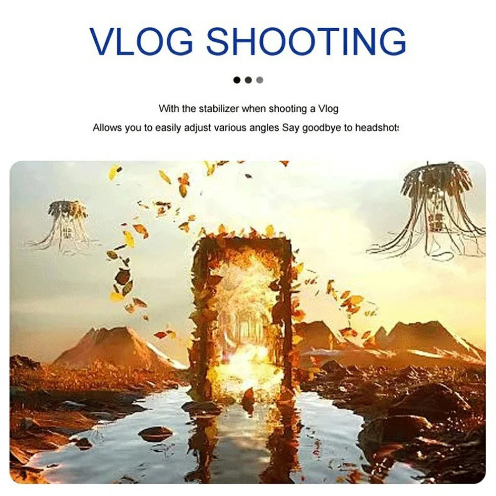 F11 For Smartphones AI Face Tracking Anti Shake Foldable 3 Axis Handheld Gimbal Stabilizer with App - 7