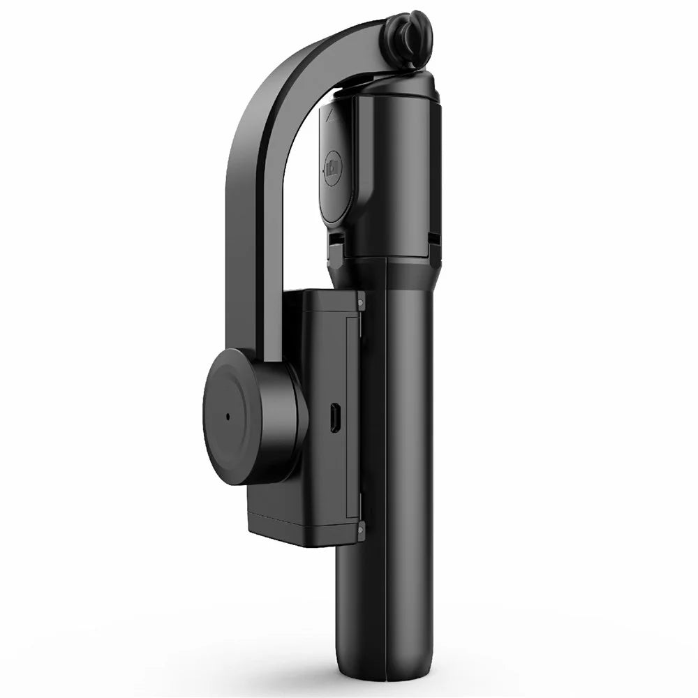 H5 Single Axis Stabilizer Smartphone Gimbal Extendable Selfie Stick Tripod with Bluetooth-Compatible Shutter - Black - 1