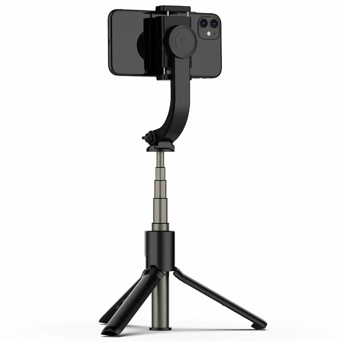 H5 Single Axis Stabilizer Smartphone Gimbal Extendable Selfie Stick Tripod with Bluetooth-Compatible Shutter - Black - 2
