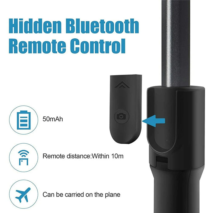H5 Single Axis Stabilizer Smartphone Gimbal Extendable Selfie Stick Tripod with Bluetooth-Compatible Shutter - Black - 5