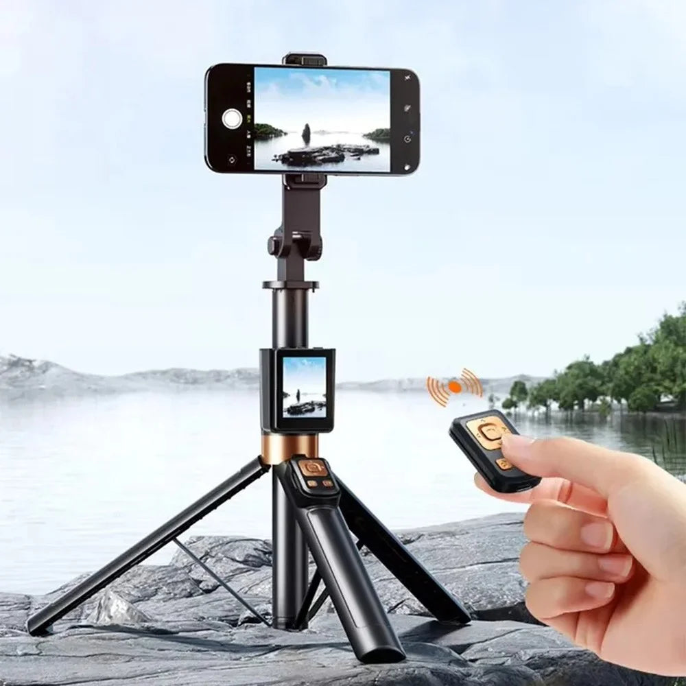 RK-X40C Smartphone Vlog Shooting Tripod Extendable Selfie Stick with Screen Mirroring Device Bluetooth-Compatible Remote Control - 4