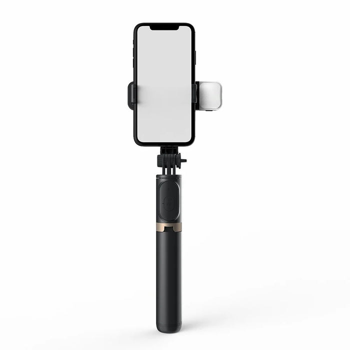 Q03s Aluminum Alloy Rod LED Beauty Fill Light Bluetooth-compatible Tripod Selfie Stick - Black - 3