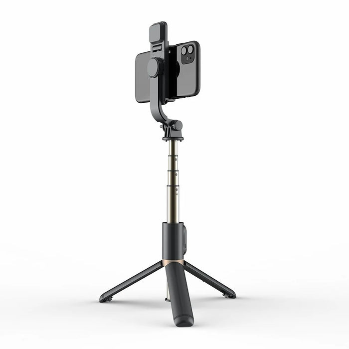 Q03s Aluminum Alloy Rod LED Beauty Fill Light Bluetooth-compatible Tripod Selfie Stick - Black - 4