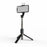 Q03s Aluminum Alloy Rod LED Beauty Fill Light Bluetooth-compatible Tripod Selfie Stick - Black - 5