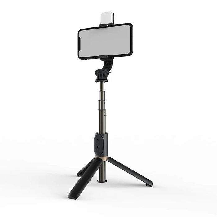Q03s Aluminum Alloy Rod LED Beauty Fill Light Bluetooth-compatible Tripod Selfie Stick - Black - 5