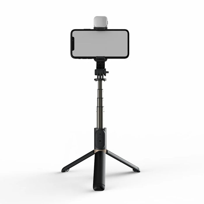 Q03s Aluminum Alloy Rod LED Beauty Fill Light Bluetooth-compatible Tripod Selfie Stick - Black - 6