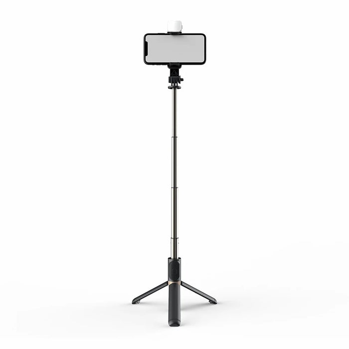 Q03s Aluminum Alloy Rod LED Beauty Fill Light Bluetooth-compatible Tripod Selfie Stick - Black - 7
