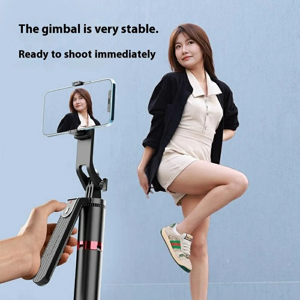 P185MAX Single V1 Fill Light 2.2m Extendable Bluetooth-Compatible Phone Selfie Stick Anti Shake Aluminum Alloy Stand - 5