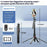P185MAX Dual V2 Fill Light 2.2m Extendable Bluetooth-Compatible Phone Selfie Stick Anti Shake Aluminum Alloy Stand - 2